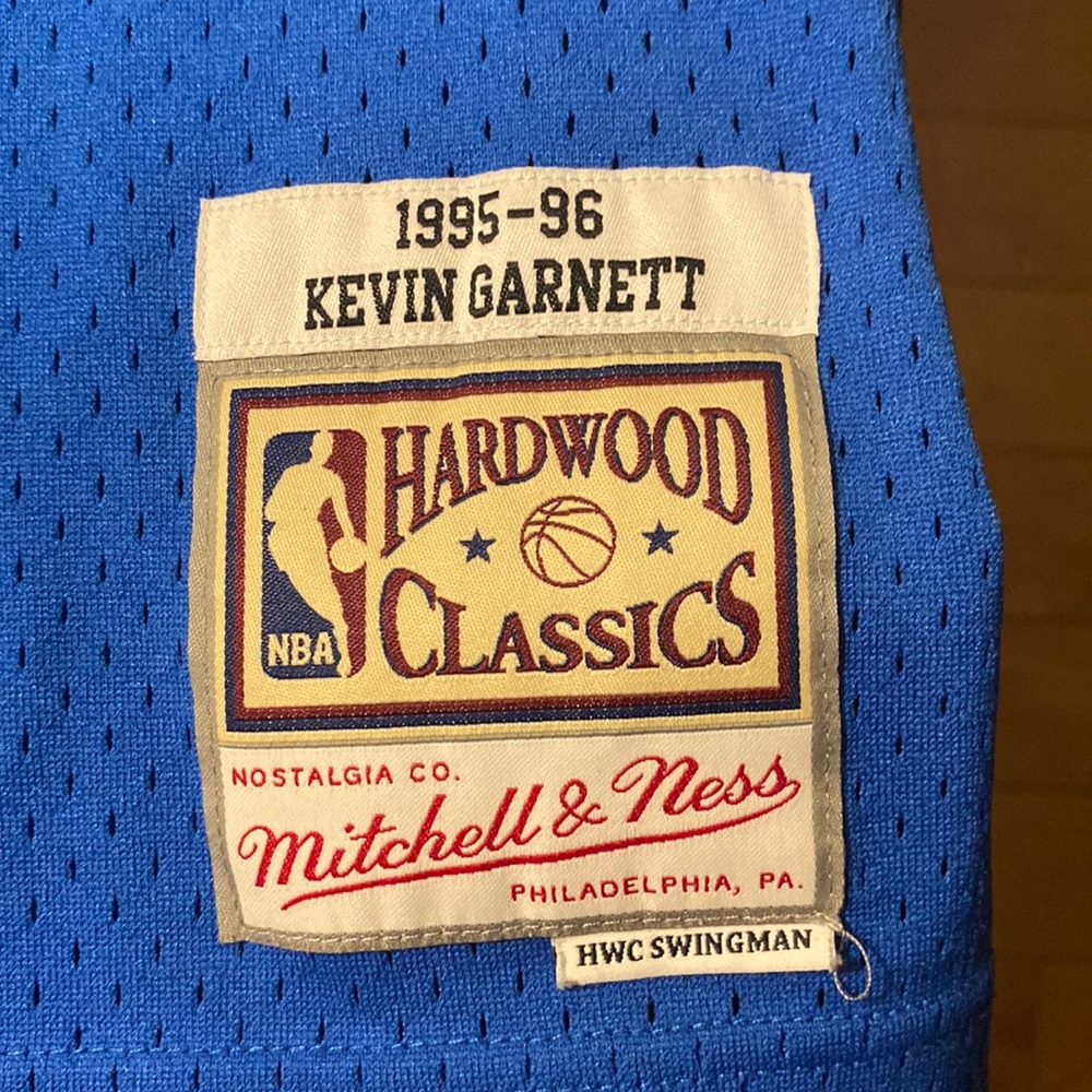 COPY - Kevin Garnett Timberwolves hardwood classic jersey